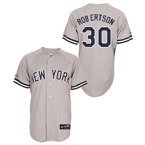 David Robertson #30 Youth Baseball Jersey-New York Yankees Authentic Road Gray MLB Jersey